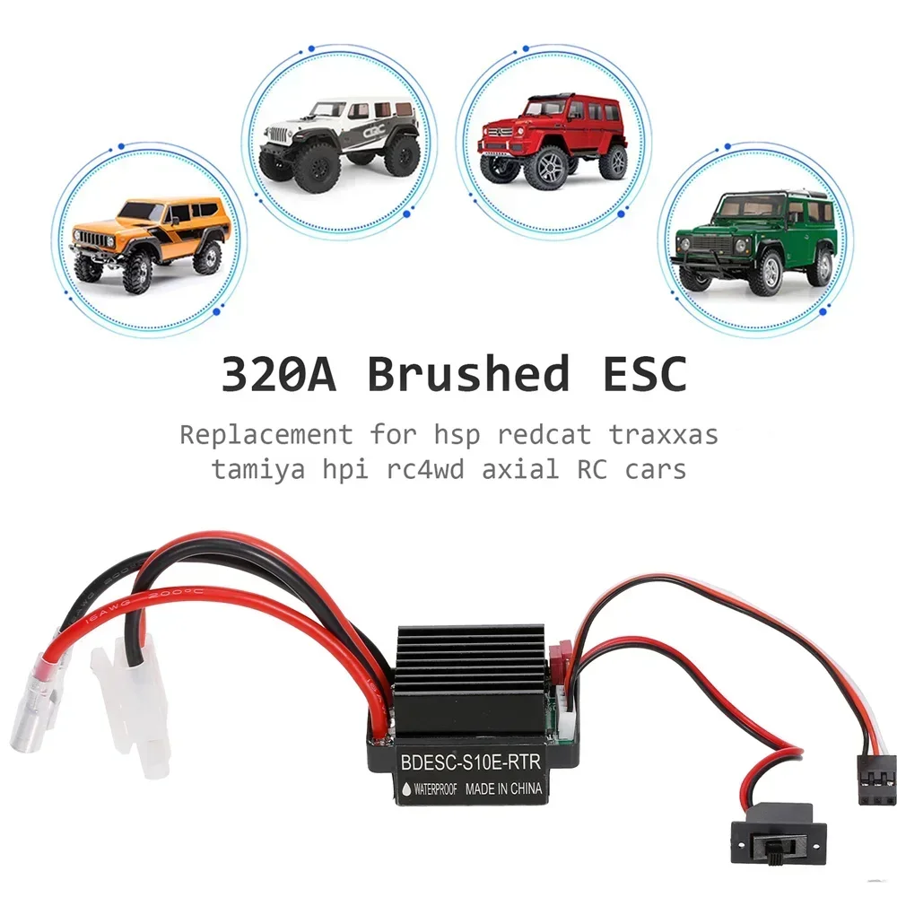 Hobby Quality Rc Cars - ドラゴンモデル高品質6-12Vブラシ付きモーター速度コントローラー320A ESC RC船、ボート、R/Cカー、ホビー用
