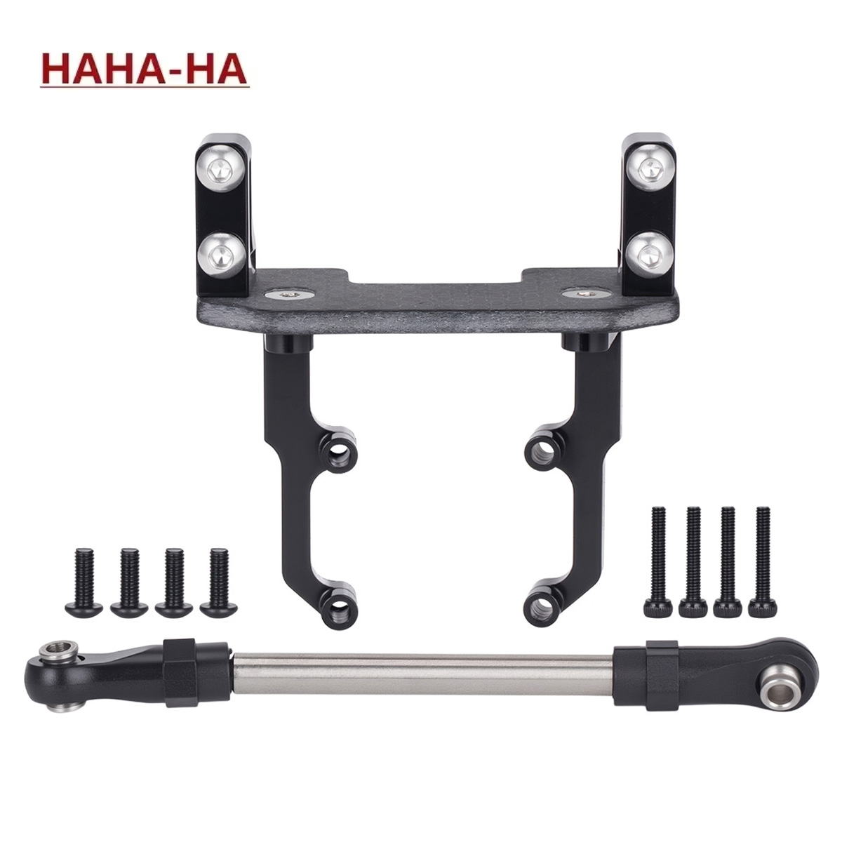 Rc Hobby Products - アルミ合金製サーボマウントベーススタンド、ステアリングリンク付き、Axial SCX10 II 90046 AR44アクスル用、1/10 RCクローラーアップグレードパーツ